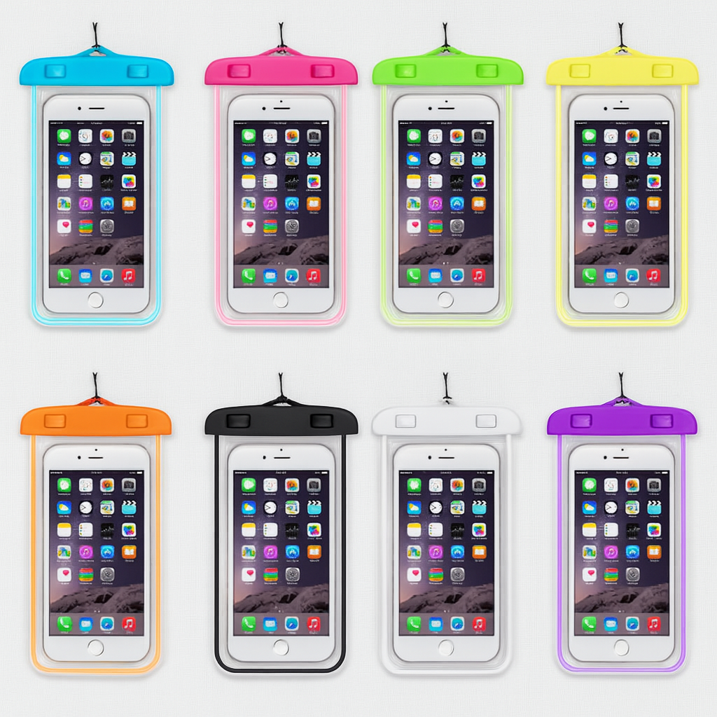 Wodoodporne Etui na Telefon – Pływa, Świeci, Dotyk działa!